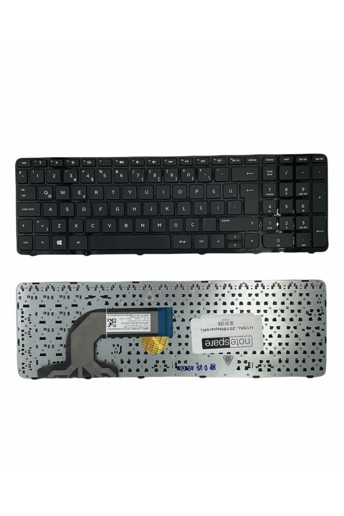 Hp ile Uyumlu Pavilion 15-r011st G7X49EA, 15-r012st G7X50EA Notebook Klavye Siyah TR