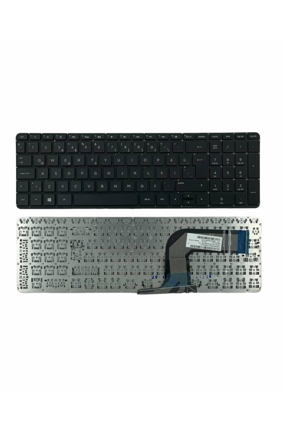 Hp ile Uyumlu Pavilion 15-p208nt, 15-p209nt, 15-p210nt Notebook Klavye Siyah TR