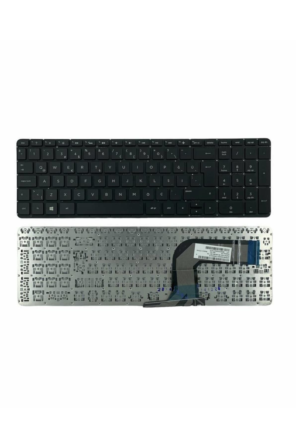 Hp ile Uyumlu Pavilion 17-F200nt, 17-F210nt Notebook Klavye Siyah TR