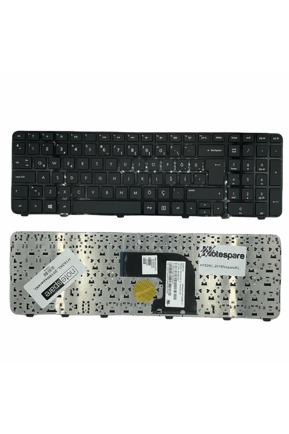 Hp ile Uyumlu Envy DV6-7200, DV6-7300, DV6t-7200, DV6t-7300 Notebook Klavye Siyah TR