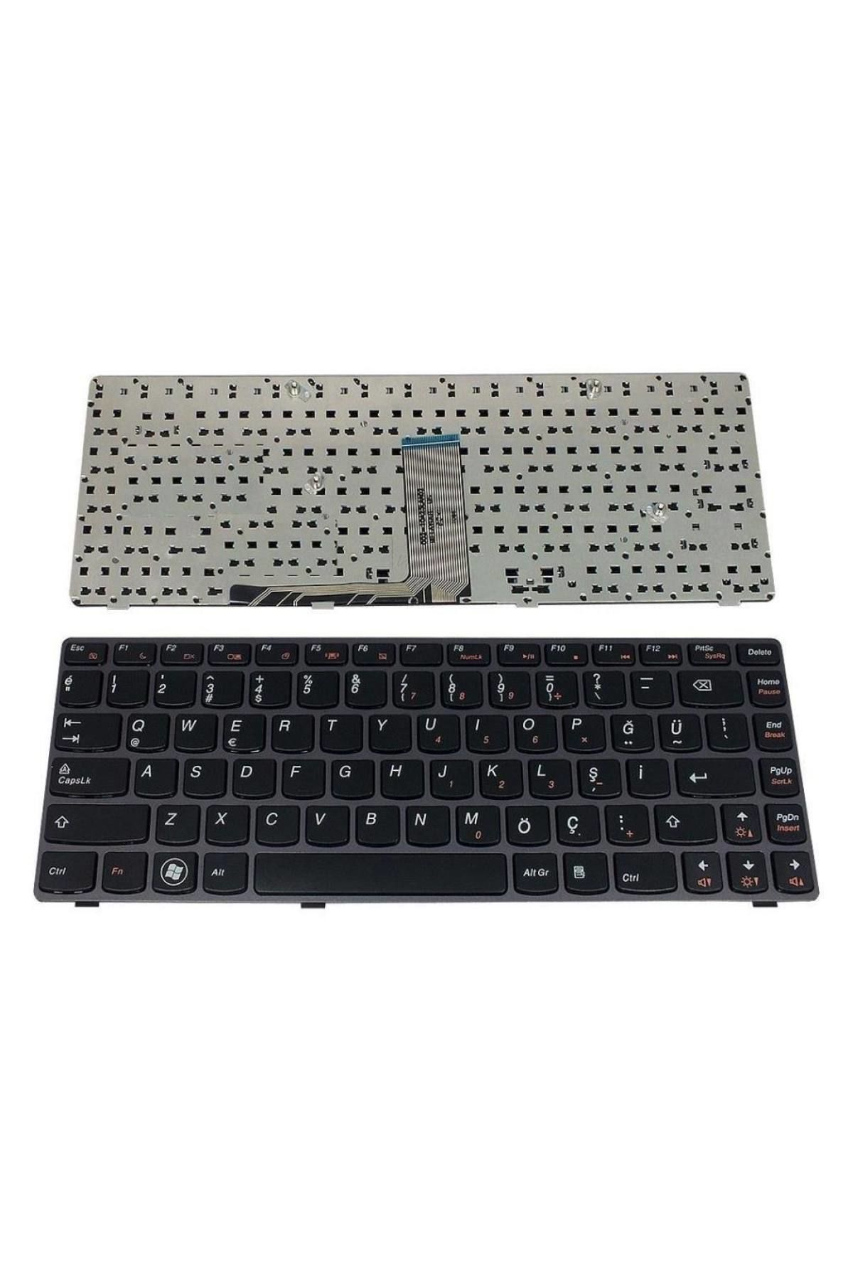 Lenovo ile Uyumlu 25-011599, 25-011602, 25-011980, 25011632, 25201230 Notebook Klavye Siyah TR