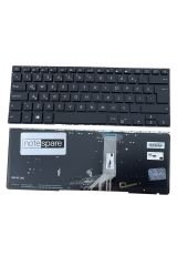Asus ile Uyumlu Vivobook S14 X411, S14 X411U, S14 X411UA Notebook Klavye Işıklı Siyah TR