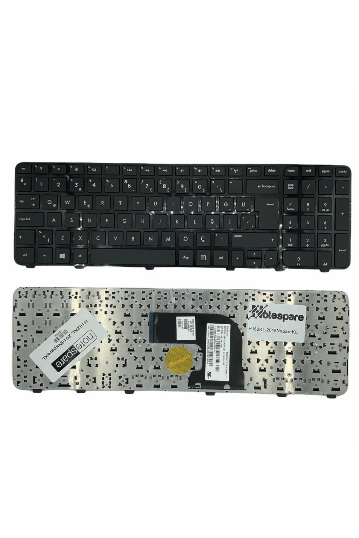 Hp ile Uyumlu Pavilion DV6z-7000, DV6z-7100 Notebook Klavye Siyah TR