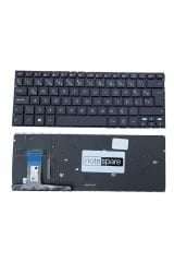Asus ile Uyumlu Zenbook 90NB0CW1-R30250, ASM16A96TQJ528 Notebook Klavye Işıklı Siyah TR