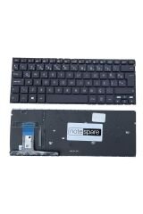 Asus ile Uyumlu Zenbook UX330CA-FB105T, UX330UA-FC065T Notebook Klavye Işıklı Siyah TR