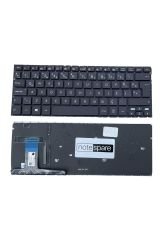 Asus ile Uyumlu Zenbook UX330UA, UX330CA Notebook Klavye Işıklı Siyah TR