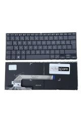 Asus ile Uyumlu Zenbook 0KN1-1V2TU12, 0KNB0-2604TU00 Notebook Klavye Işıklı Siyah TR