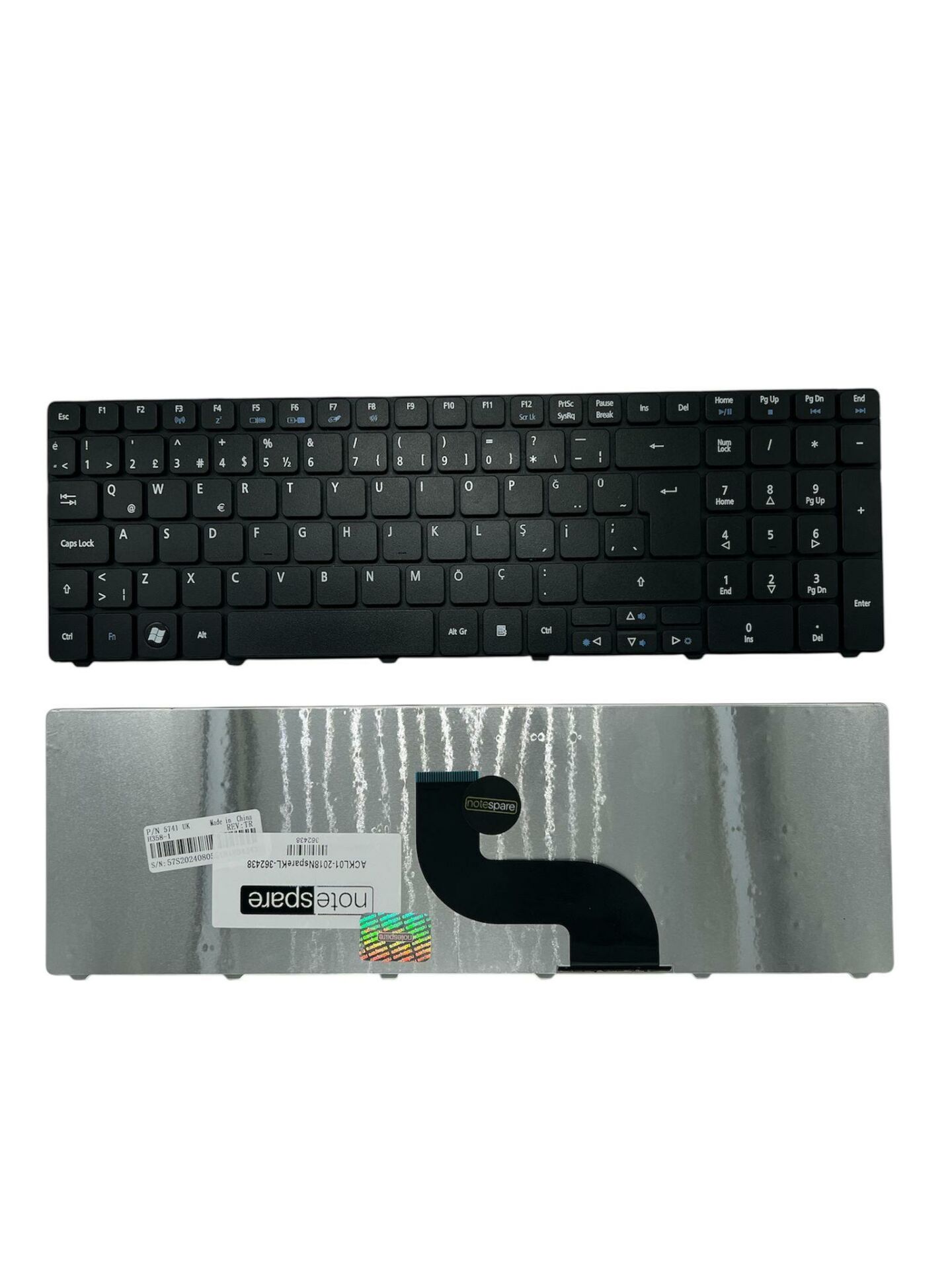 Acer ile Uyumlu Aspire 5741Z, 5741ZG, 5742G, 5742Z, 5742ZG, 5745DG Notebook Klavye Siyah TR