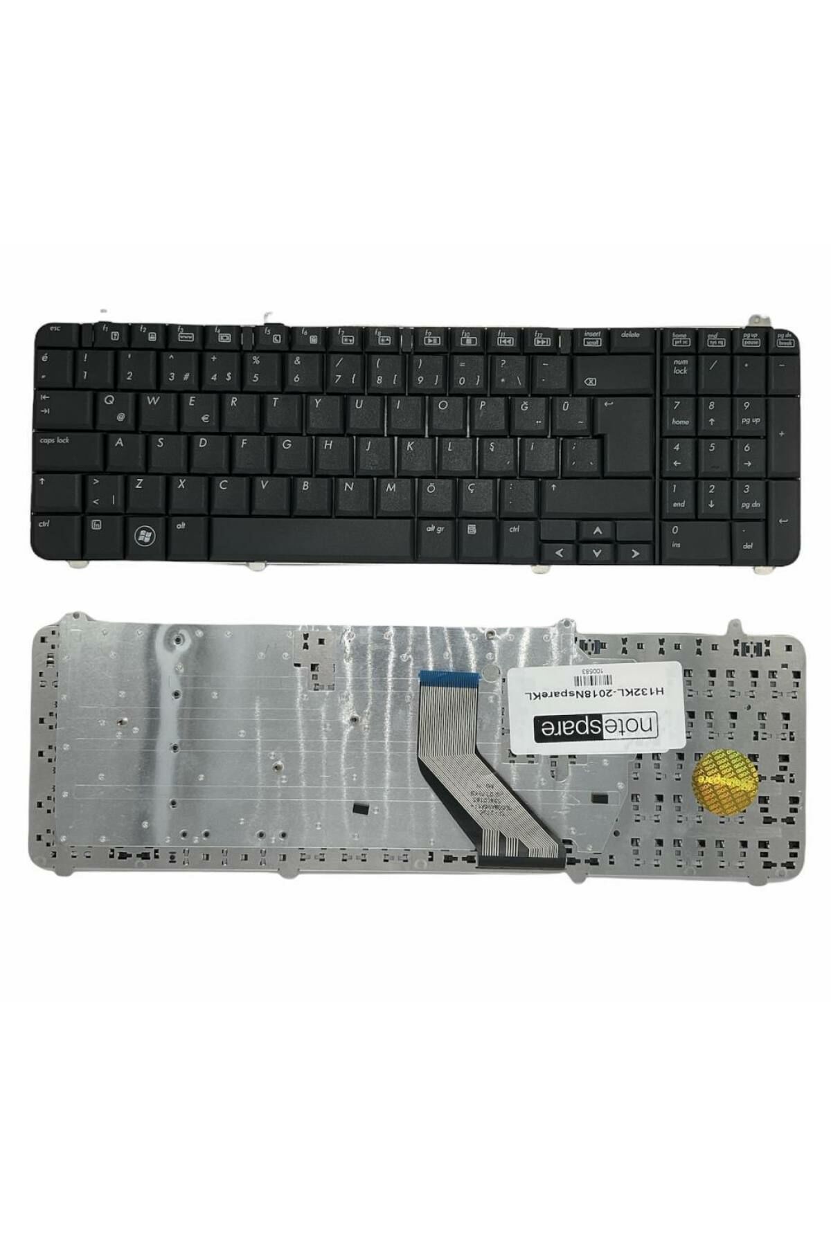 Hp ile Uyumlu Pavilion DV6T-1000, DV6T-1100, DV6T-1200, DV6T-1300 Notebook Klavye Siyah TR