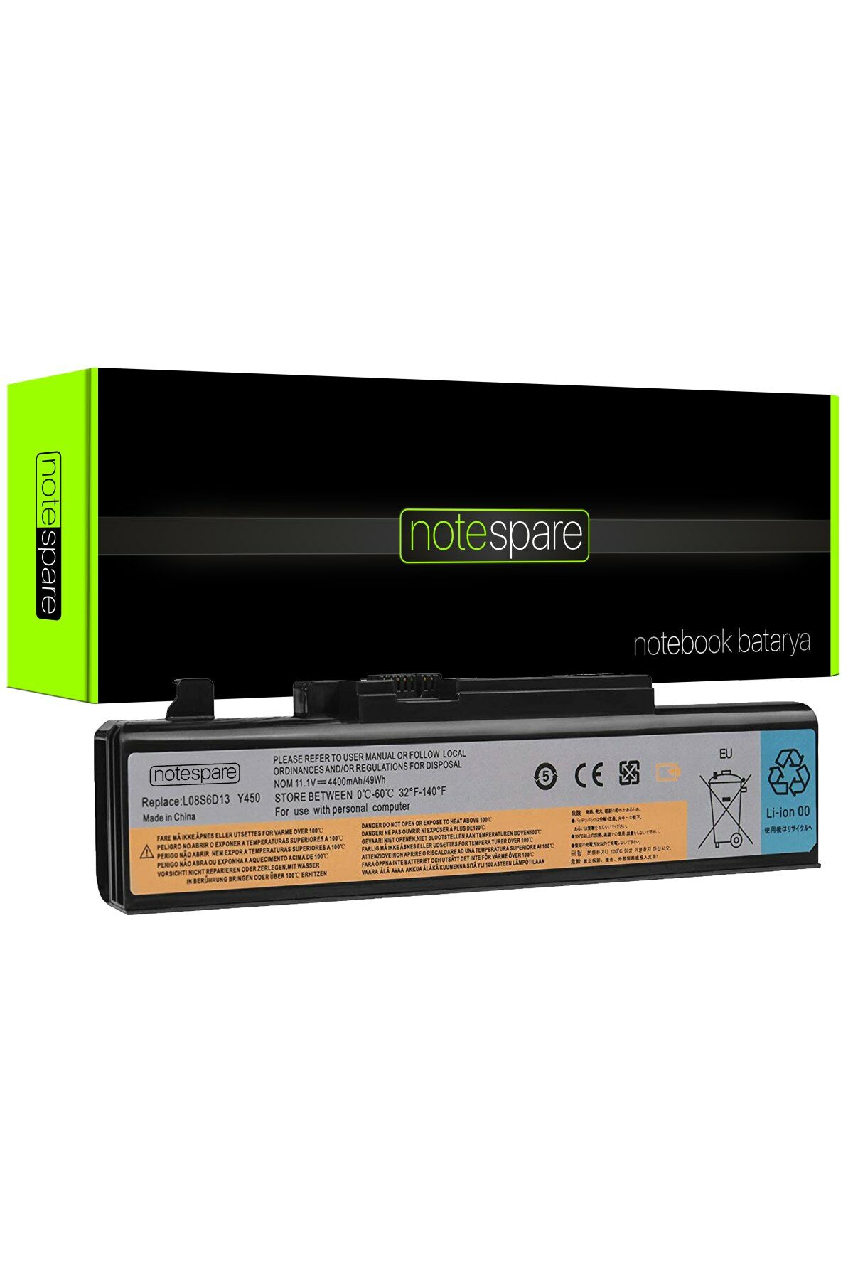 Lenovo ile Uyumlu L08L6D13, L08O6D13, L08S6D13 Notebook Batarya Pil