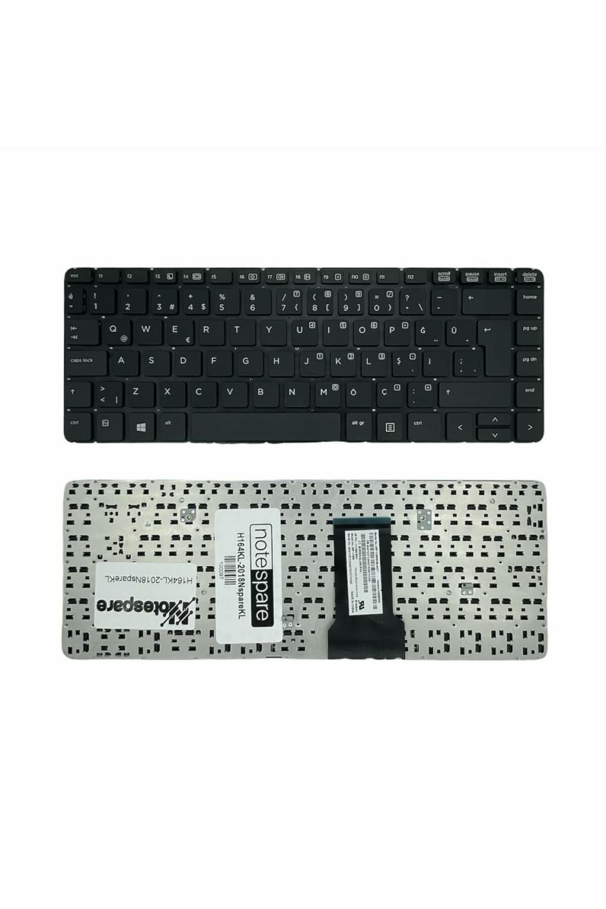 Hp ile Uyumlu ProBook 430 G1 H6P58EA, 430 G1 H6P65EA, 430 G1 H6P76EA Notebook Klavye Siyah TR