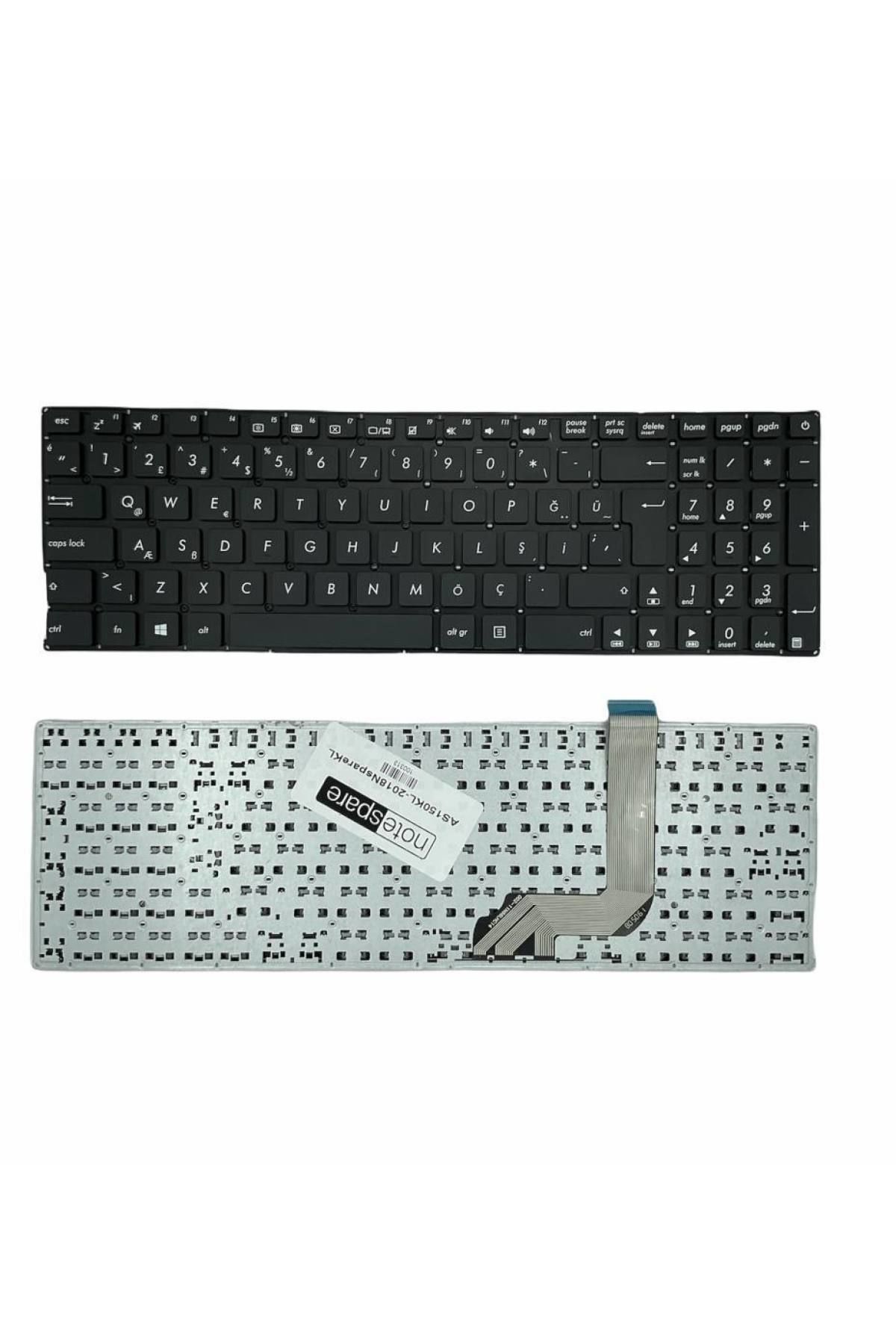 Asus ile Vivobook 15 FL8000, 15 FL8000U, 15 FL8000UN Notebook Klavye Siyah TR