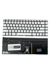 Hp ile Uyumlu Spectre x360 13-ac001nt Z9D72EA Notebook Klavye Işıklı Gümüş Gri TR