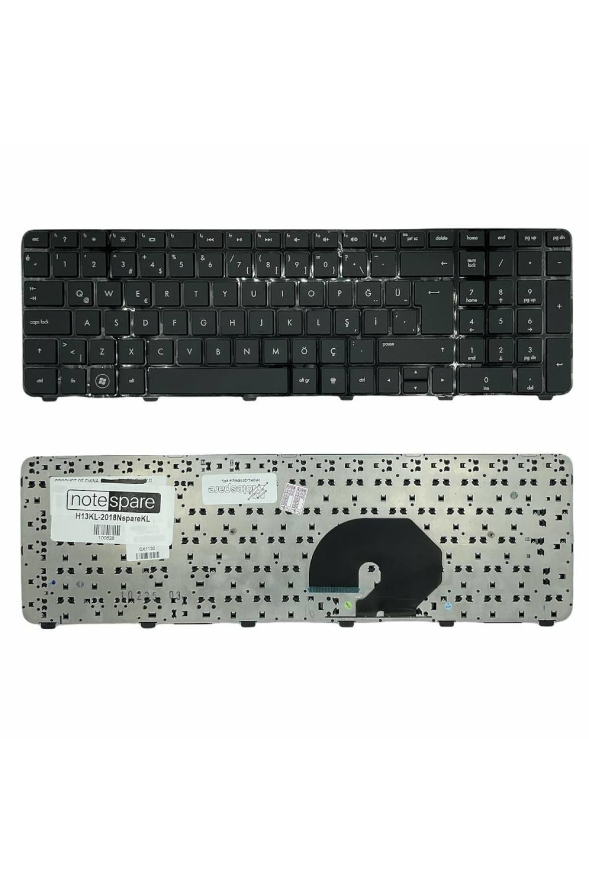 Hp ile Uyumlu Pavilion DV7-6c00et (A8H92EA), DV7-6c00st (A8H87EA) Notebook Klavye Siyah TR