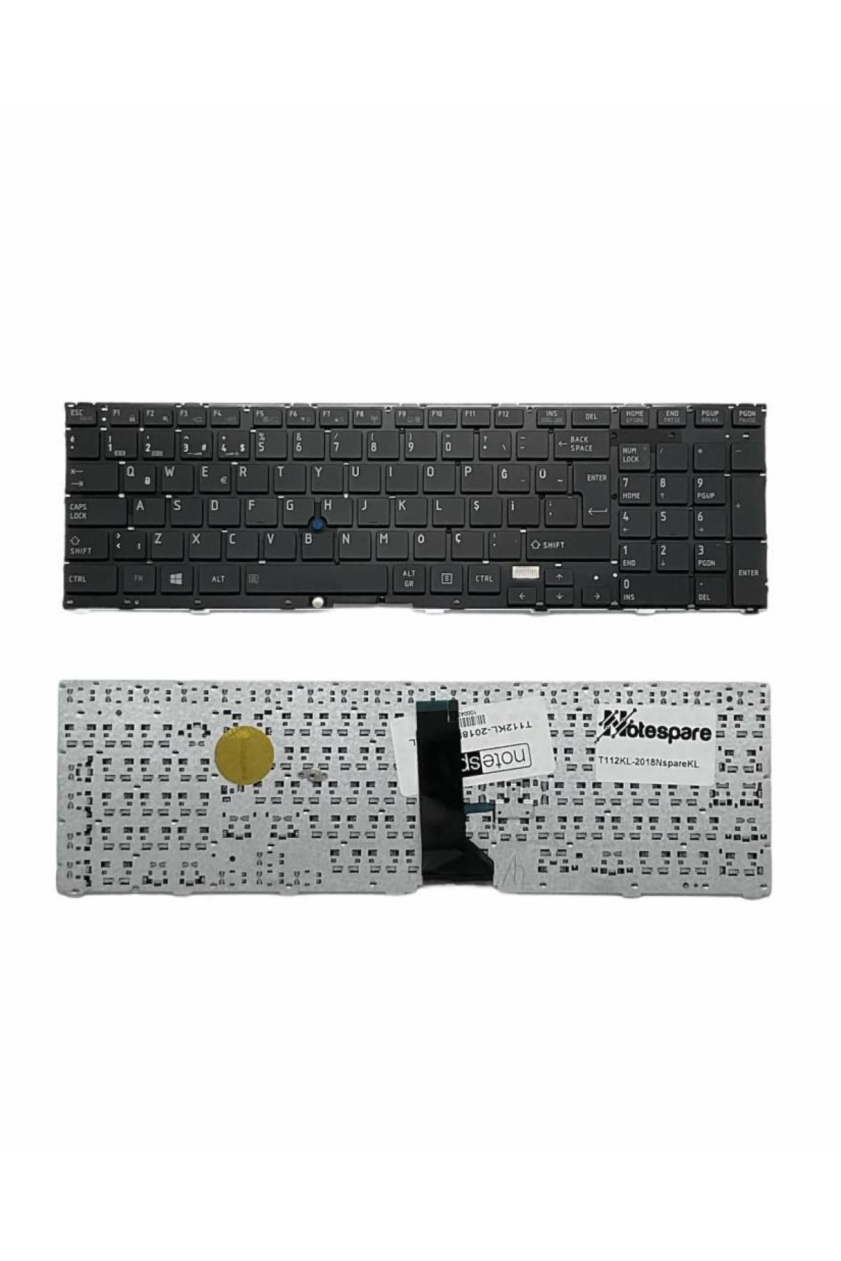 Toshiba ile Uyumlu Tecra R850-1EM, R850-1EN, R850-1F9, R850-1FP Notebook Klavye Siyah TR