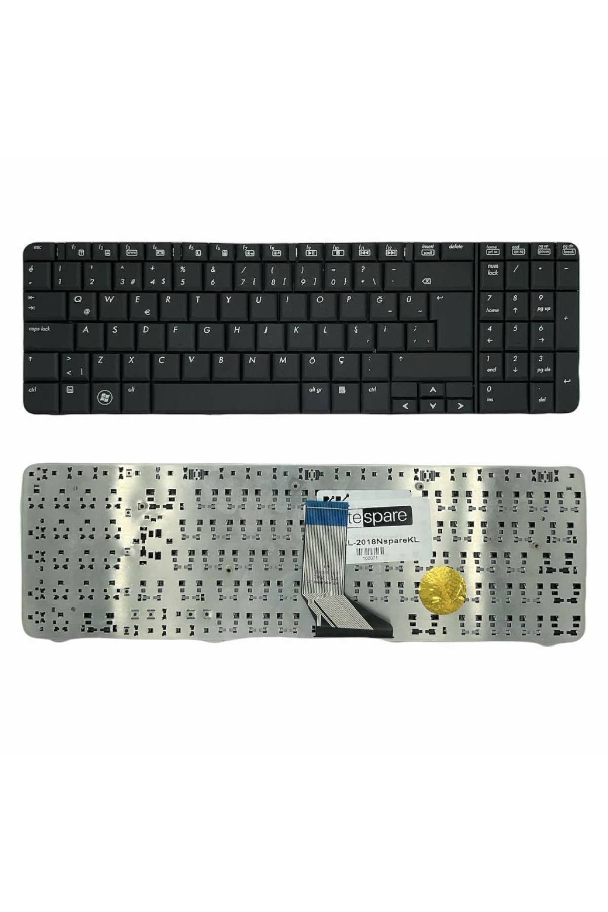 Hp ile Uyumlu Compaq Presario CQ61-101ET (NP841EA), CQ61-105ET (NS579EA) Notebook Klavye Siyah TR