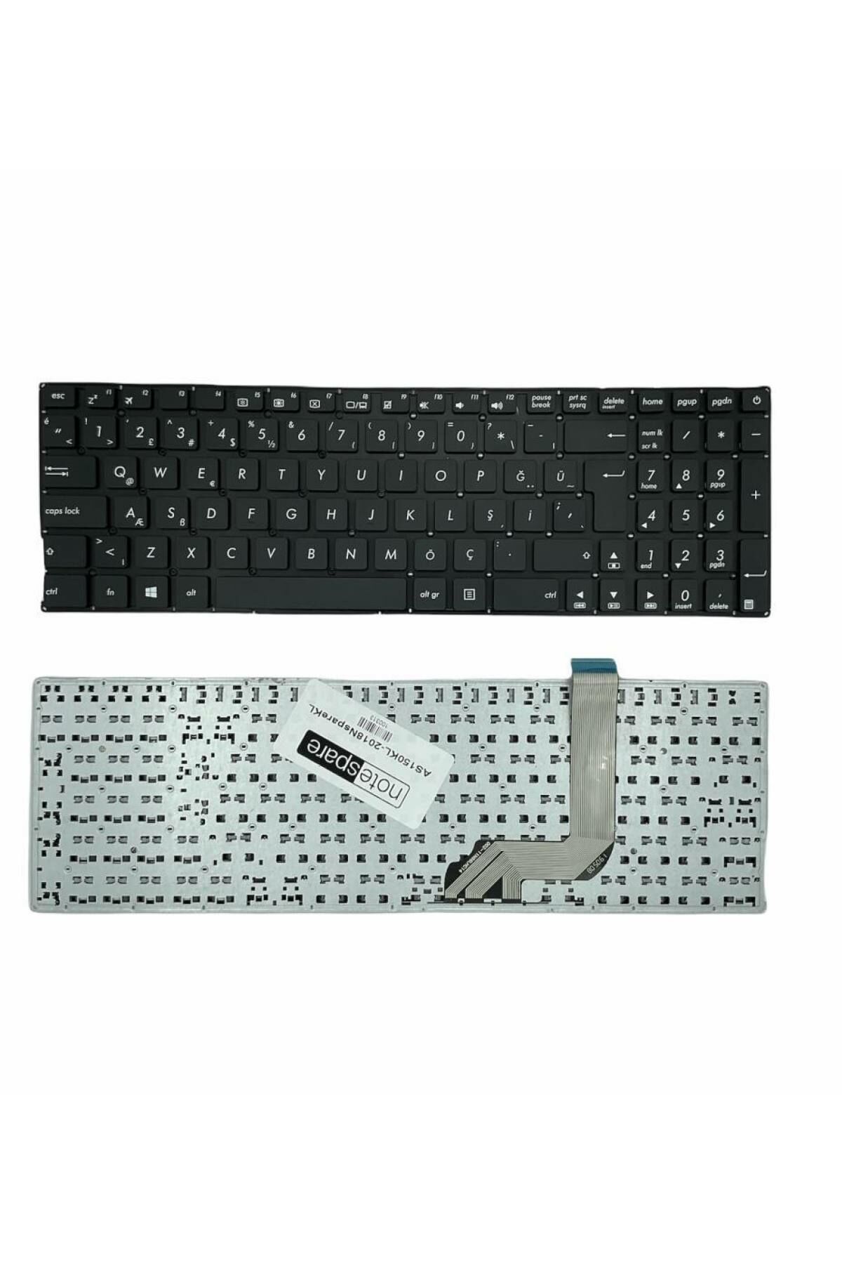 Asus ile Vivobook 15 X542UR-GQ277T, 15 X542UR-GQ434 Notebook Klavye Siyah TR
