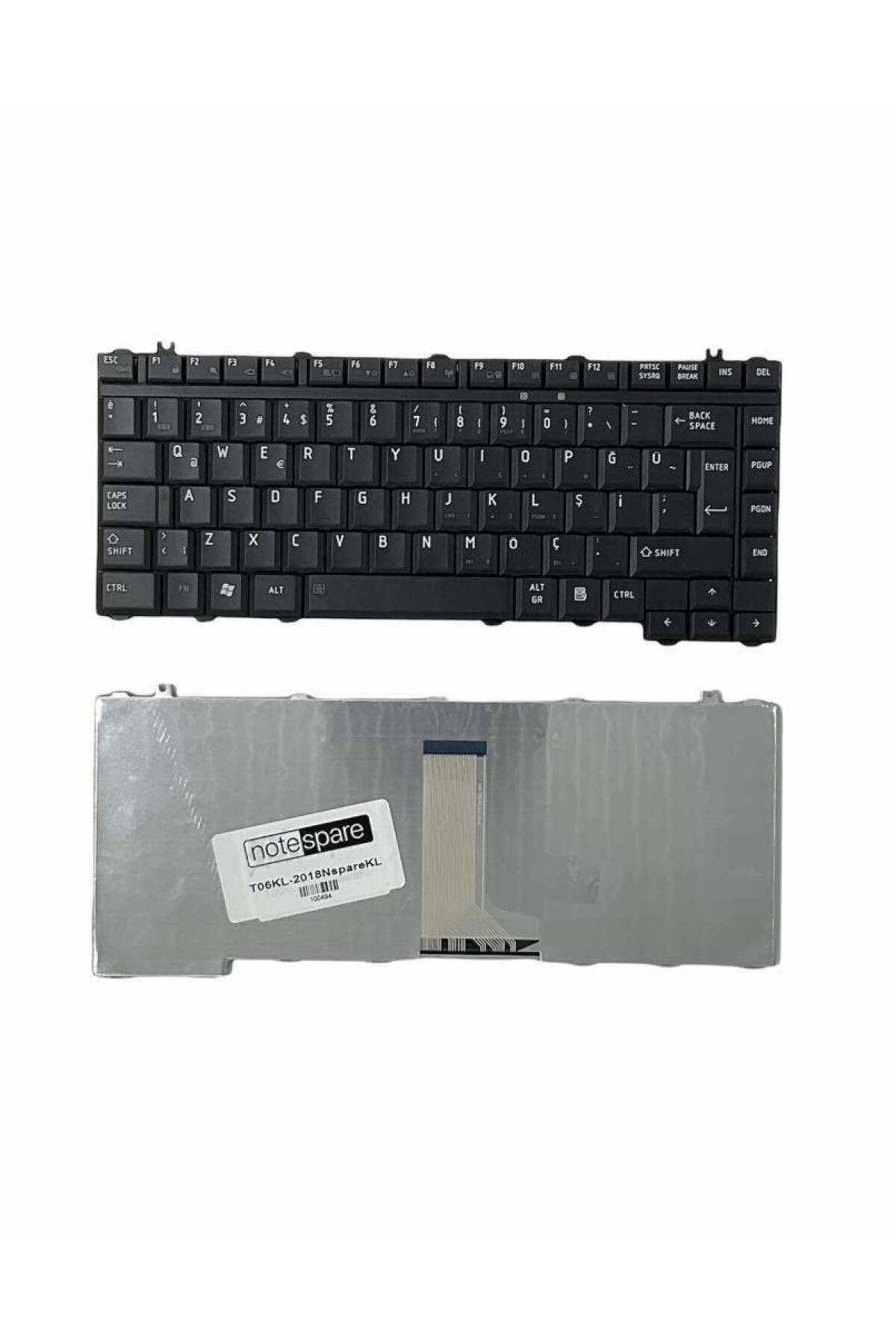 Toshiba ile Uyumlu 6037B0017505, 6037B0021402, 6037B0018118, 6037B0026802 Notebook Klavye Siyah TR