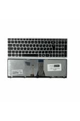 Lenovo ile Uyumlu IdeaPad 500-15ISK 80NT00UYTX, 500-15ISK 80NT00V0TX Işıklı Klavye Gümüş Gri TR