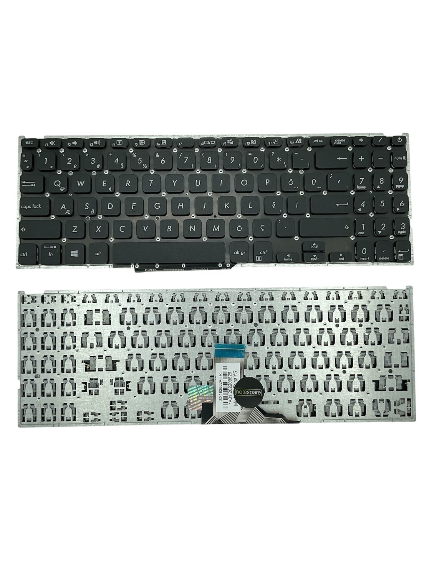 Asus ile Uyumlu D509B, X509B, X509F, X515D, X515E Notebook Klavye Siyah TR