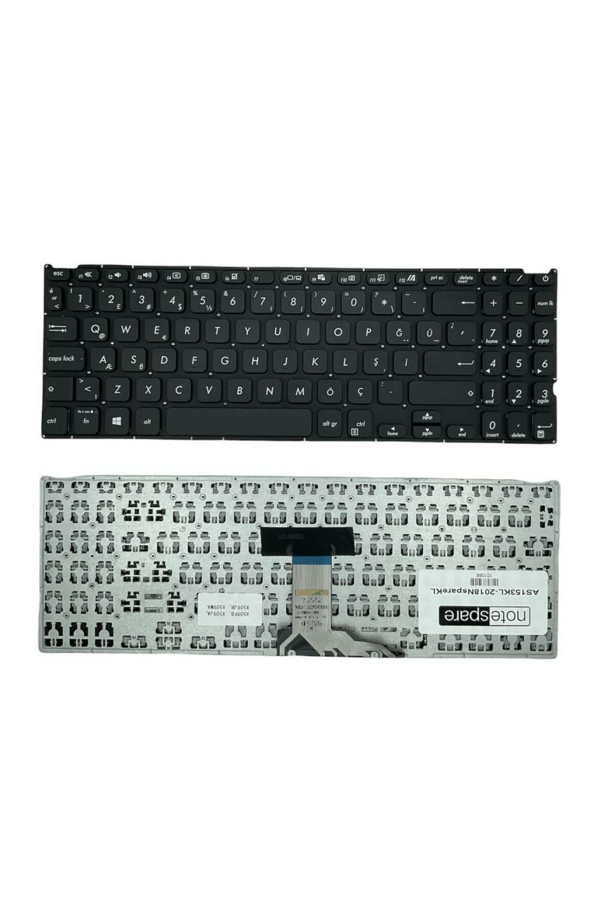 Asus ile Uyumlu X515EA-EJ9058, X515FA-BR039-ONL Notebook Klavye Siyah TR