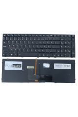 Monster ile Uyumlu Tulpar T5 V4.3, T5 V4.3.1, T5 V4.3.2 Notebook Klavye Işıklı Siyah TR