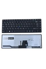 Toshiba ile Uyumlu Tecra Z40-A-191, Z40-A-1Cf Notebook Klavye Siyah TR Çerçeveli