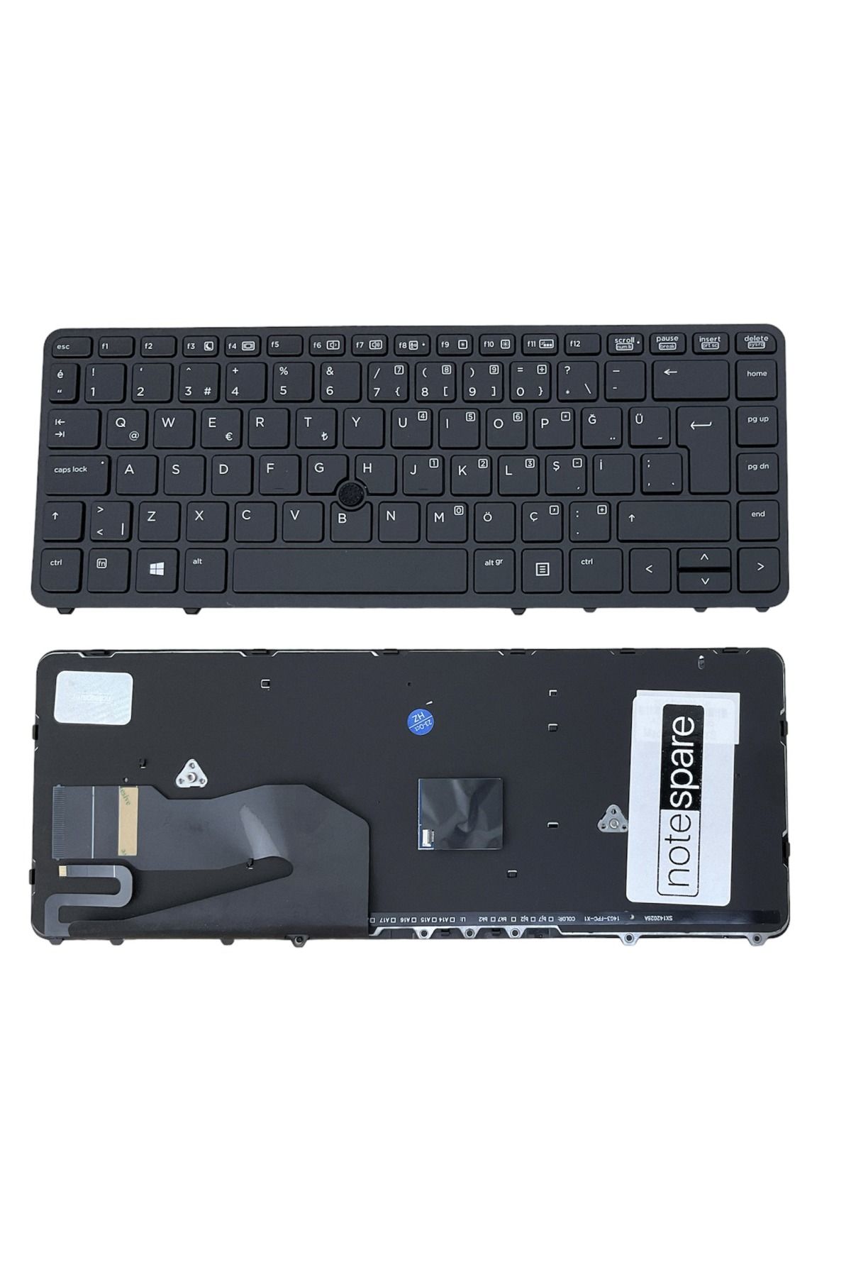 Hp ile Uyumlu NSK-CP1UV, NSK-CP1UV.10T Klavye Işıklı Siyah TR Çerçeveli