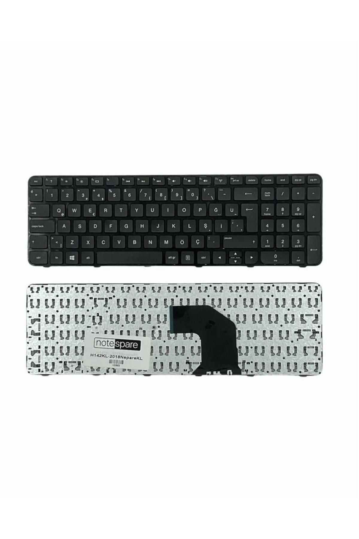 Hp ile Uyumlu Pavilion g6-2051st, g6-2052et, g6-2052st, g6-2100 Notebook Klavye Siyah TR