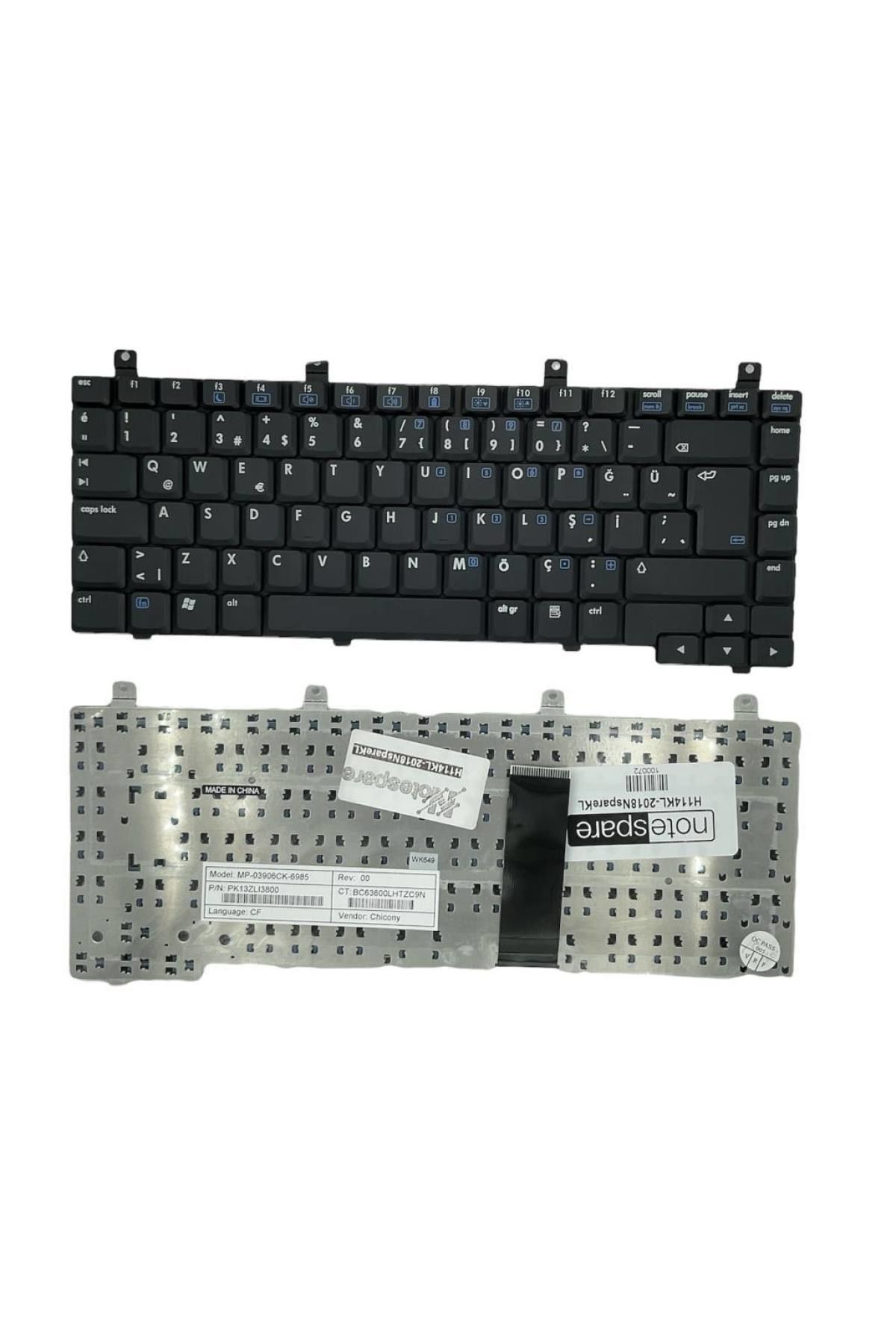 Hp ile Uyumlu Pavilion DV5104eu, DV5104tx, DV5105eu, DV5105tx, DV5106eu Notebook Klavye Siyah TR