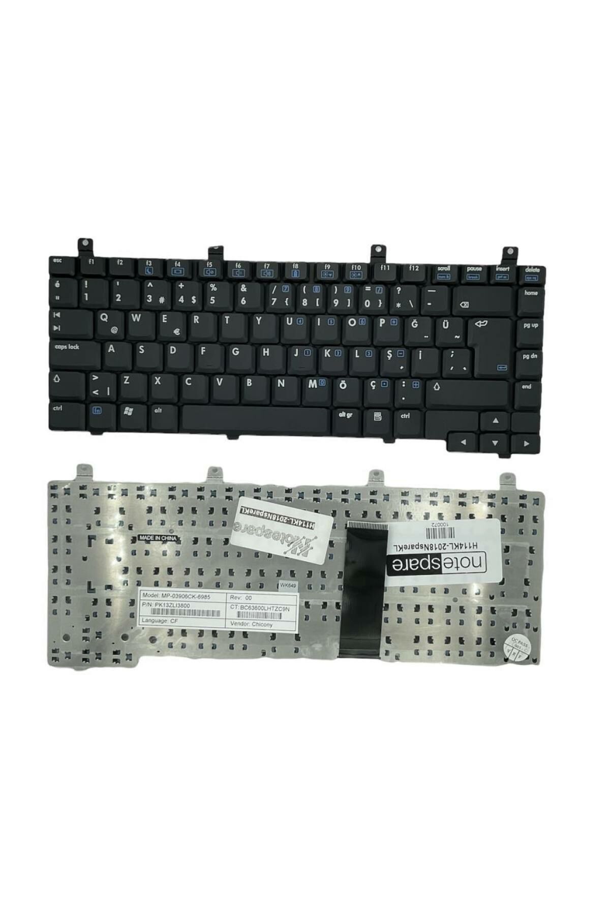 Hp ile Uyumlu Pavilion DV5106tx, DV5107eu, DV5107tx, DV5108eu, DV5108tx Notebook Klavye Siyah TR