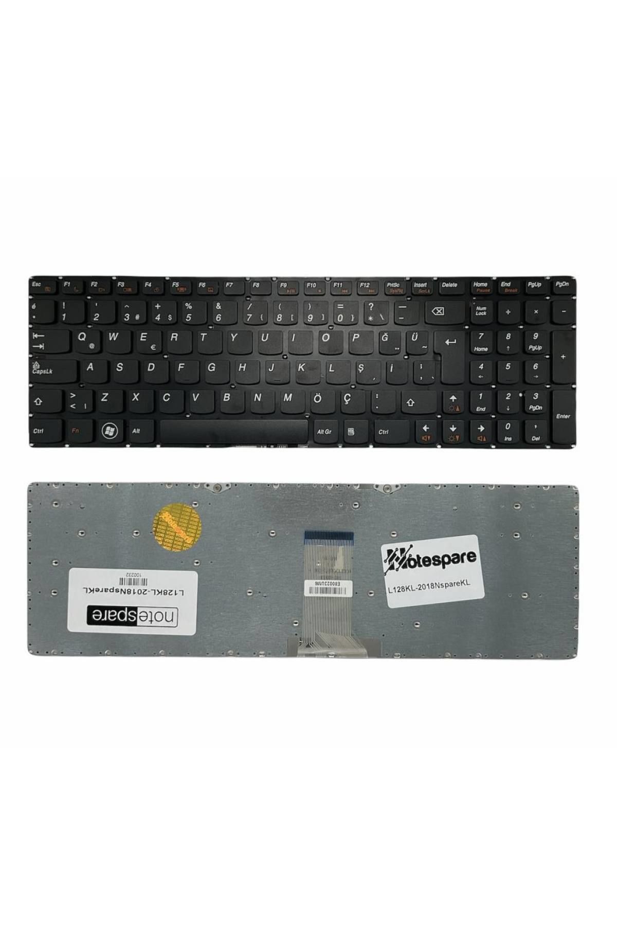 Lenovo ile Uyumlu IdeaPad B5400 Type 20278, B5400 Type 20279 Notebook Klavye Siyah TR
