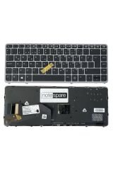 Hp ile Uyumlu NSK-CP2BV, SG-61100-XUA Klavye Işıklı Siyah TR Gümüş Çerçeveli