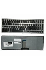 Lenovo ile Uyumlu IdeaPad Z710 Type 20250, Z710 Type 80AK Notebook Klavye Gümüş Gri TR