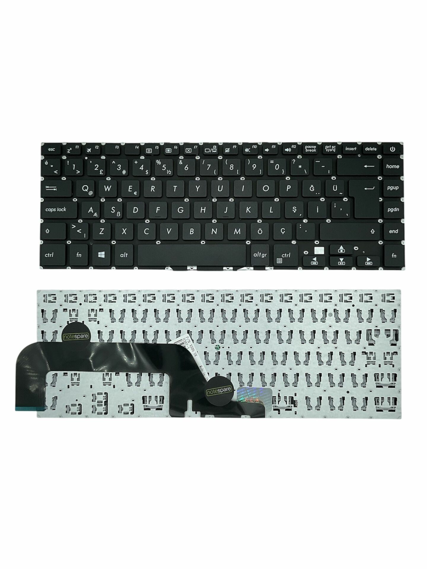 Asus ile Uyumlu VivoBook A505, A505BA, A505BP, A505ZA Notebook Klavye Siyah TR