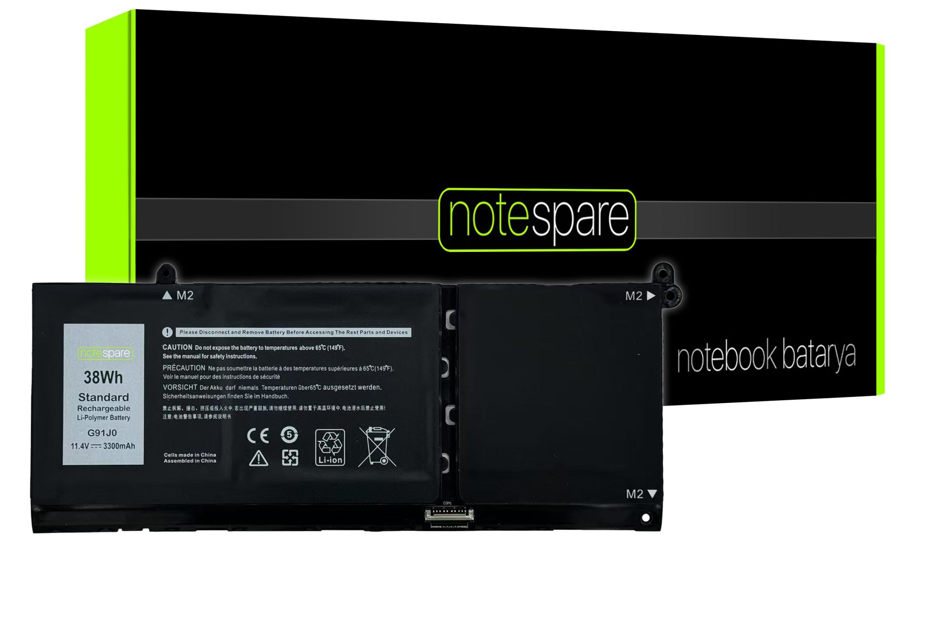 Dell ile Uyumlu Latitude P108f, P108f001 Notebook Batarya Pil 3 Hücreli Versiyon