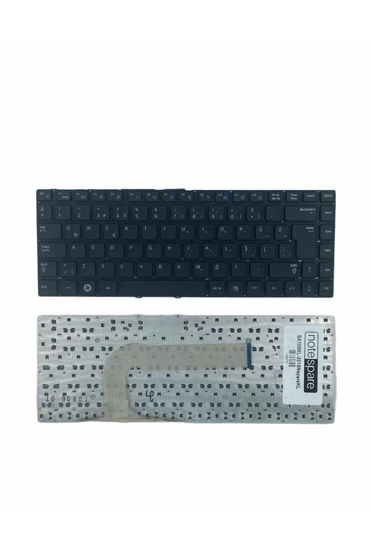 Samsung ile Uyumlu NP-QX411H, NP-QX411I, NP-QX412, NP-QX412H Notebook Klavye Siyah TR