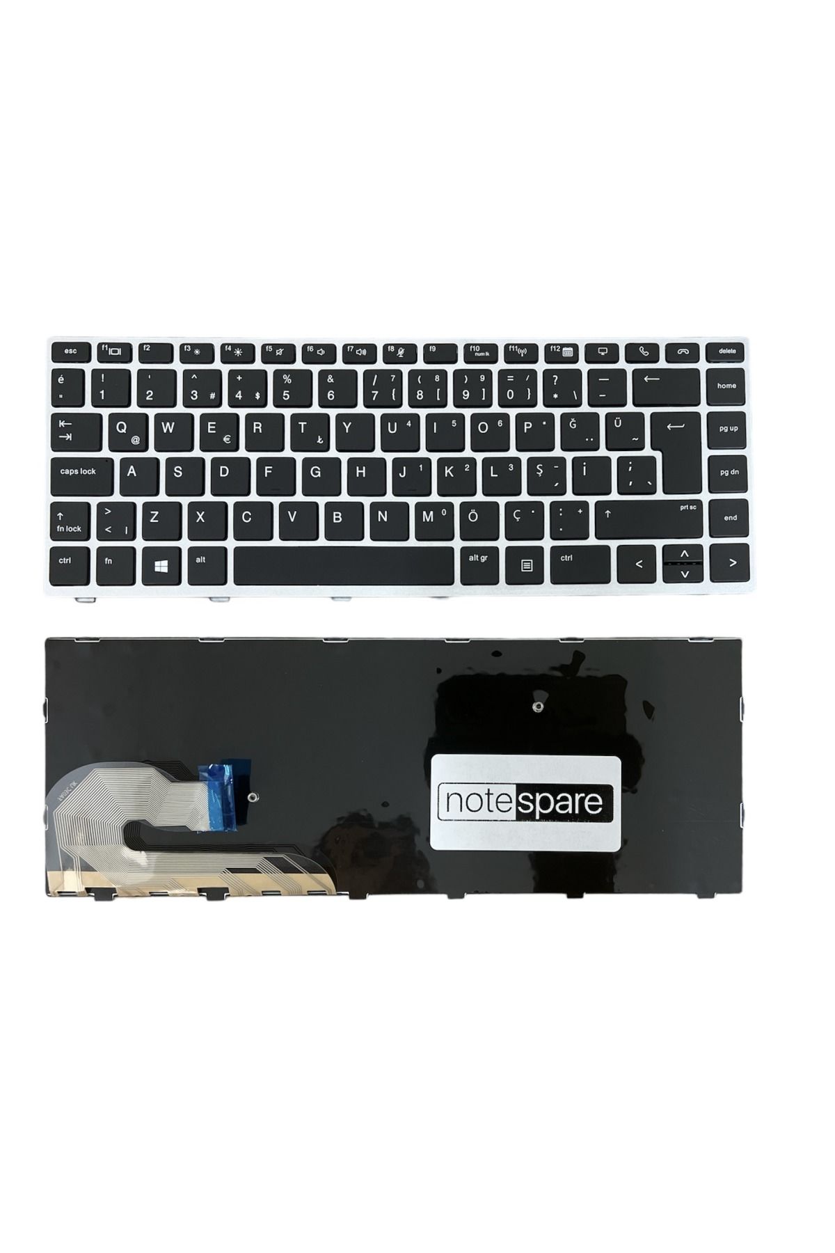 Hp ile Uyumlu EliteBook 840 G6 7YK98ES06, 840 G6 8MK20ES Notebook Klavye Siyah TR