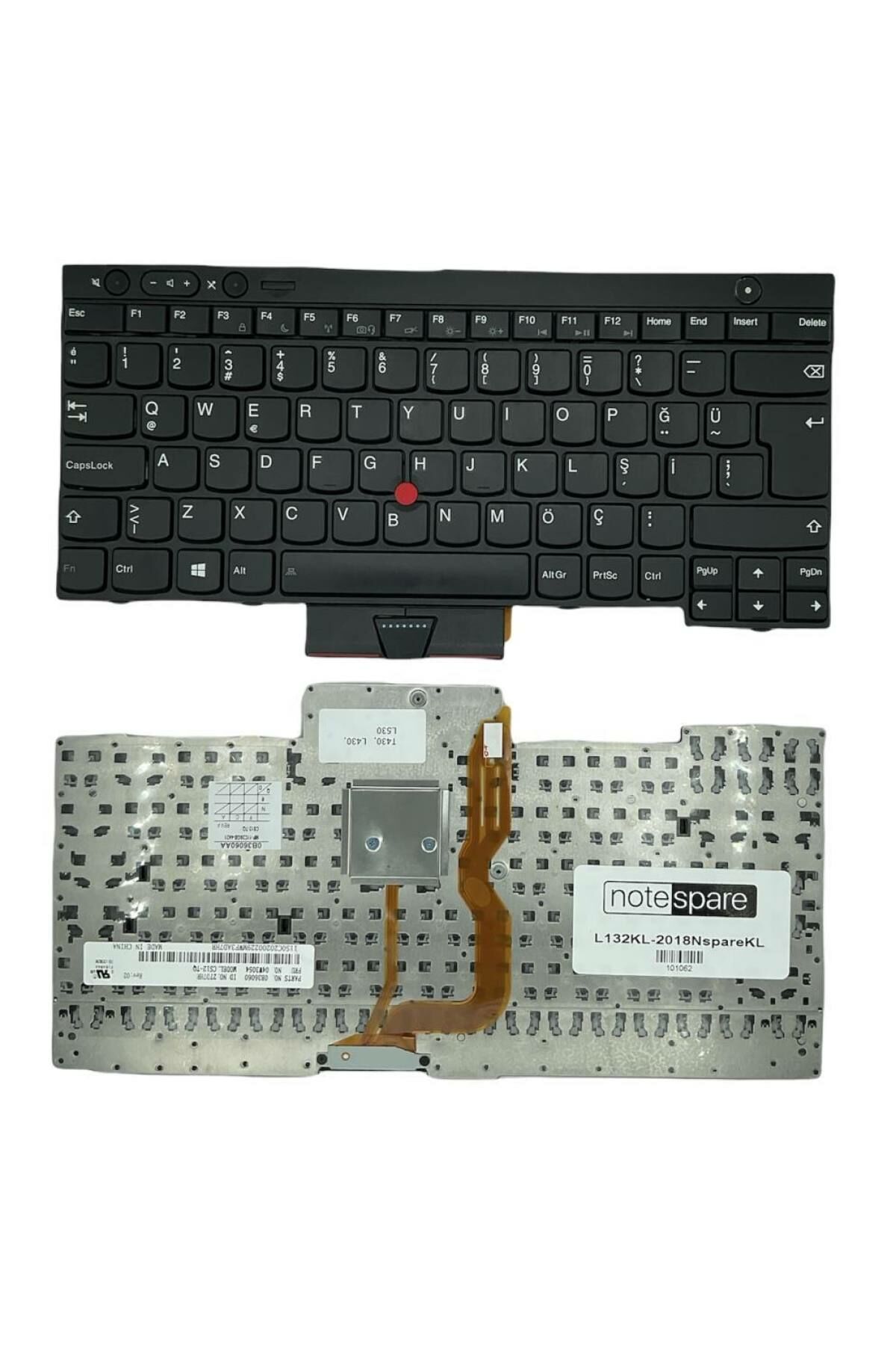 Lenovo ile Uyumlu ThinkPad 0C01951, 0C01988, 0C01997, 0C02034 Notebook Klavye Siyah TR