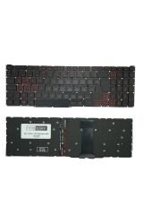 Acer ile Uyumlu Nitro 5 AN515-43-R6B6 Işıklı Klavye Siyah Tr ( Kırmızı Aydınlatma Versiyon )