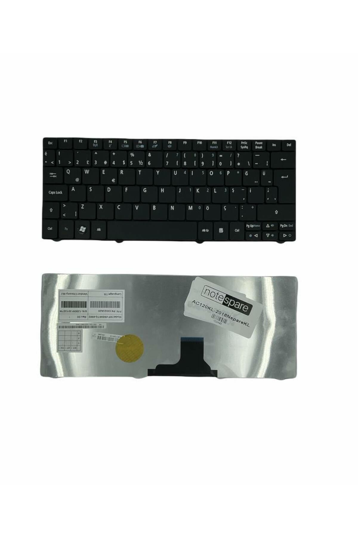 Acer ile Uyumlu MP-09B93U4-6982, MP-09B93U4-920, MP-09B93U4-9201 Notebook Klavye Siyah TR