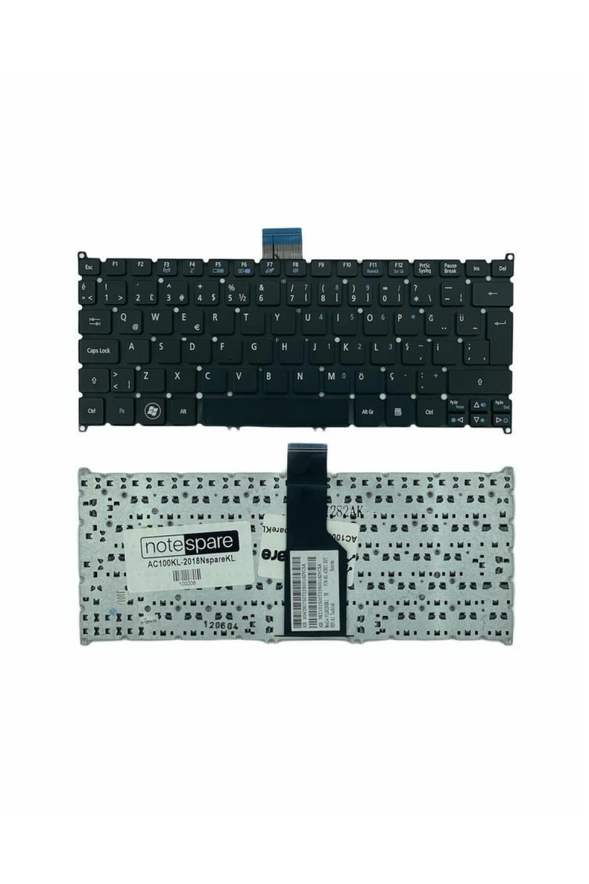 Acer ile Uyumlu 9Z.N7WSC.10U, 9Z.N7WSC.11D, 9Z.N7WSC.50E, 9Z.N7WSC.50R Notebook Klavye Siyah TR