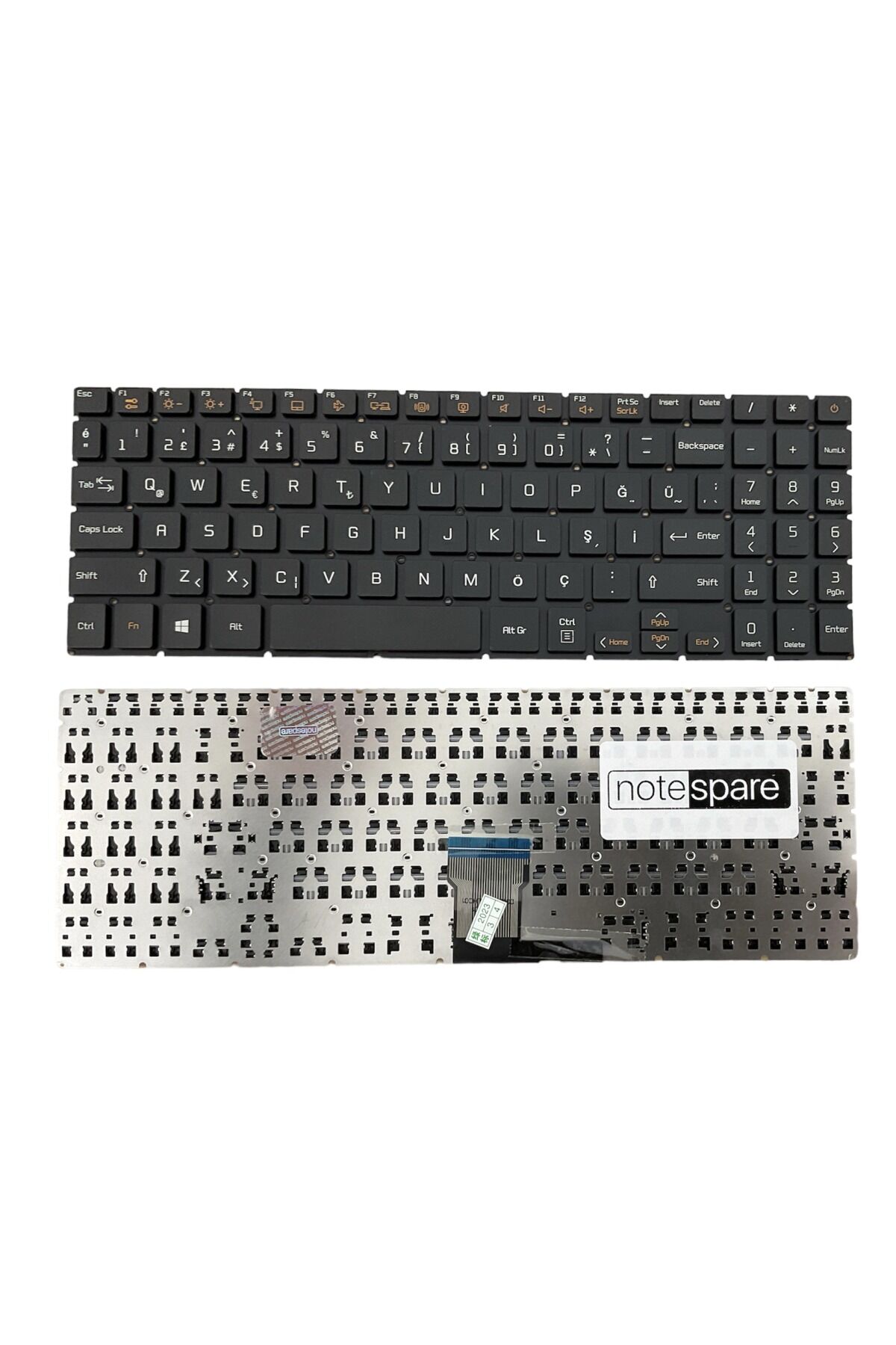 Casper ile Uyumlu Nirvana S500.1021-D700X-S, S500.1021-D750A-G-F Notebook Klavye Siyah TR