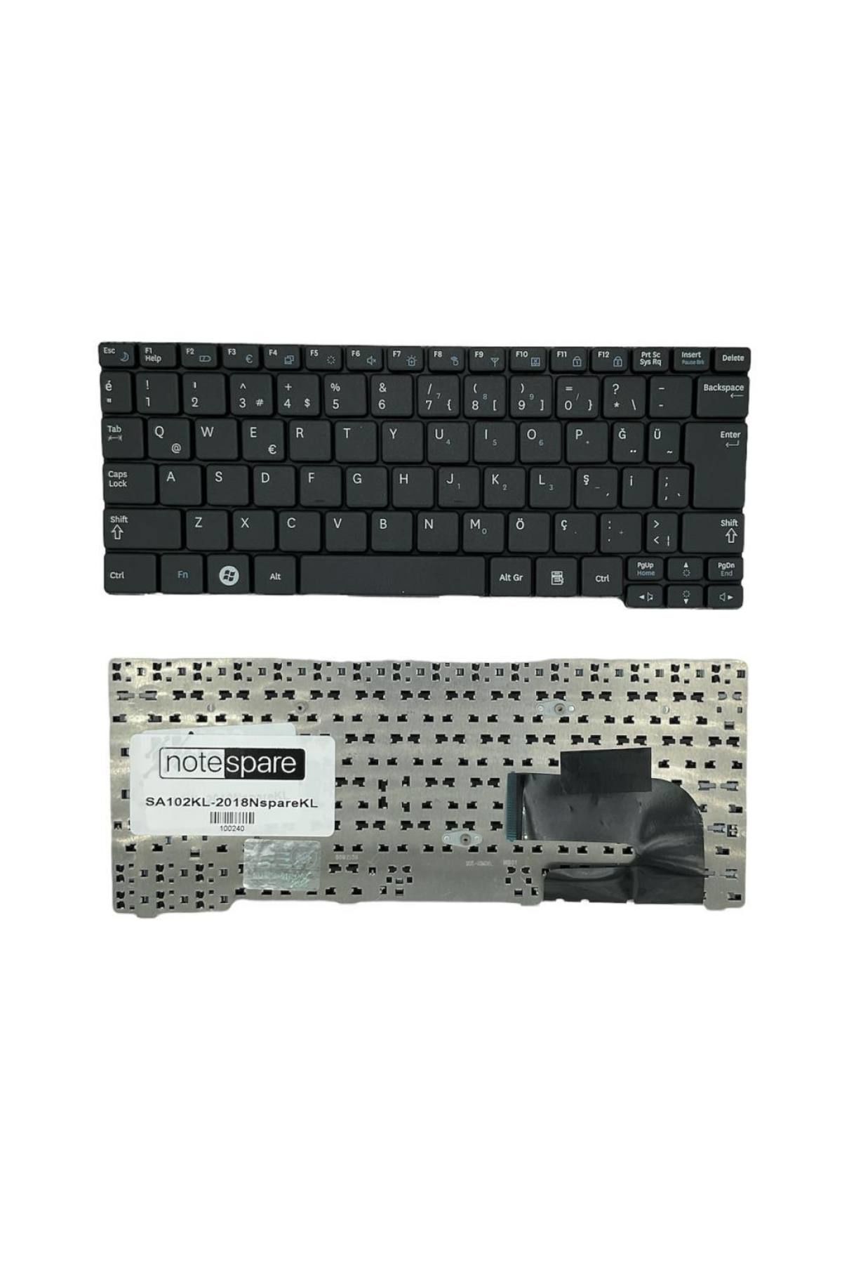 Samsung ile Uyumlu NP-N102, NP-N102S, NP-N128, NP-N143, NP-N145, NP-N148 Notebook Klavye Siyah TR