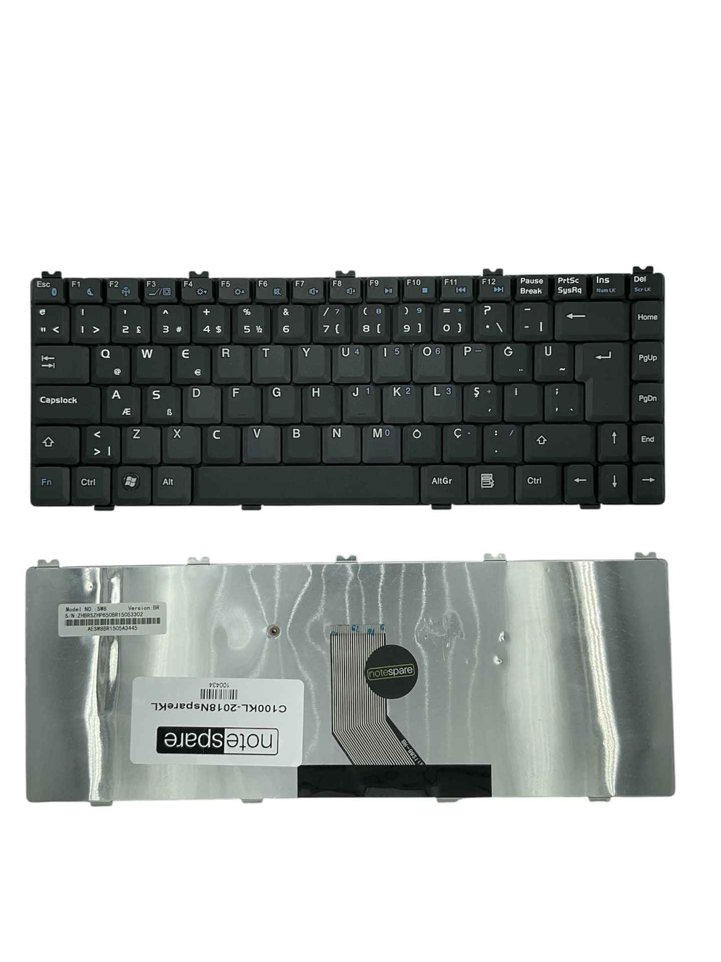 Casper ile Uyumlu Nirvana EAA-89 Notebook Klavye Siyah TR