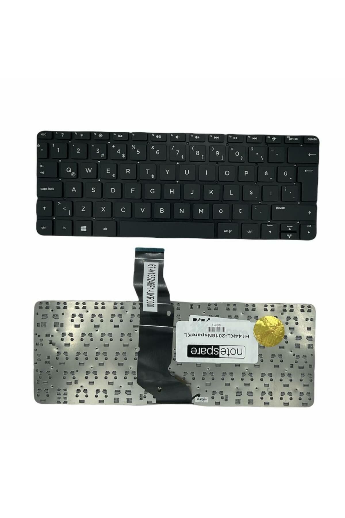 Hp ile Uyumlu 11-D, 11-P Notebook Klavye Siyah TR
