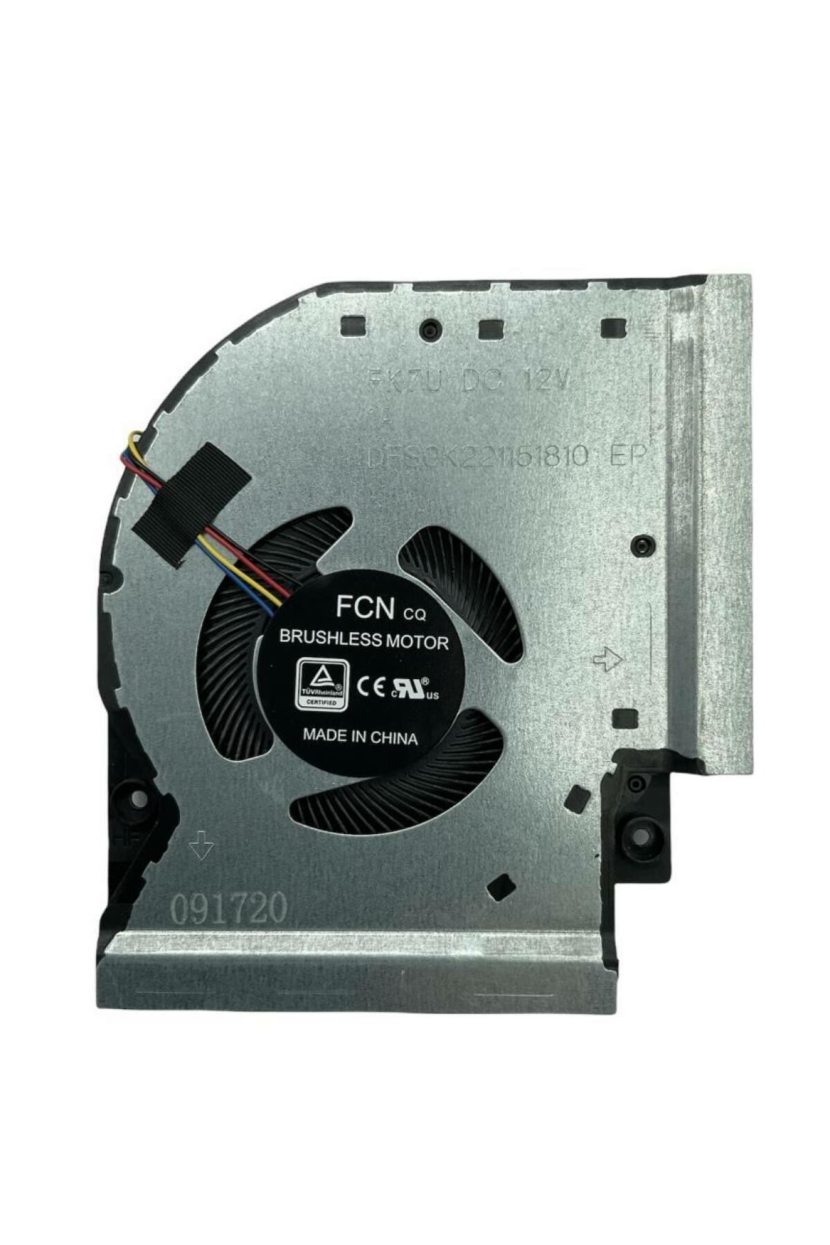 Asus ile Uyumlu Rog Strix GL504GV-DS74, GL504GV-ES012T Cpu Fan, İşlemci Fanı 12V Versiyon