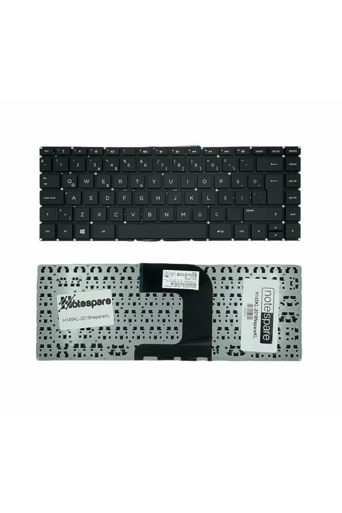 Hp ile Uyumlu 14-am002nt, 14-am003nt, 14-am004nt, 14-am005nt Notebook Klavye Siyah TR