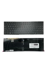 Asus ile Uyumlu VivoBook X580, X580G, X580GD, X580V, X580VD, X580VN Notebook Klavye Işıklı Siyah TR