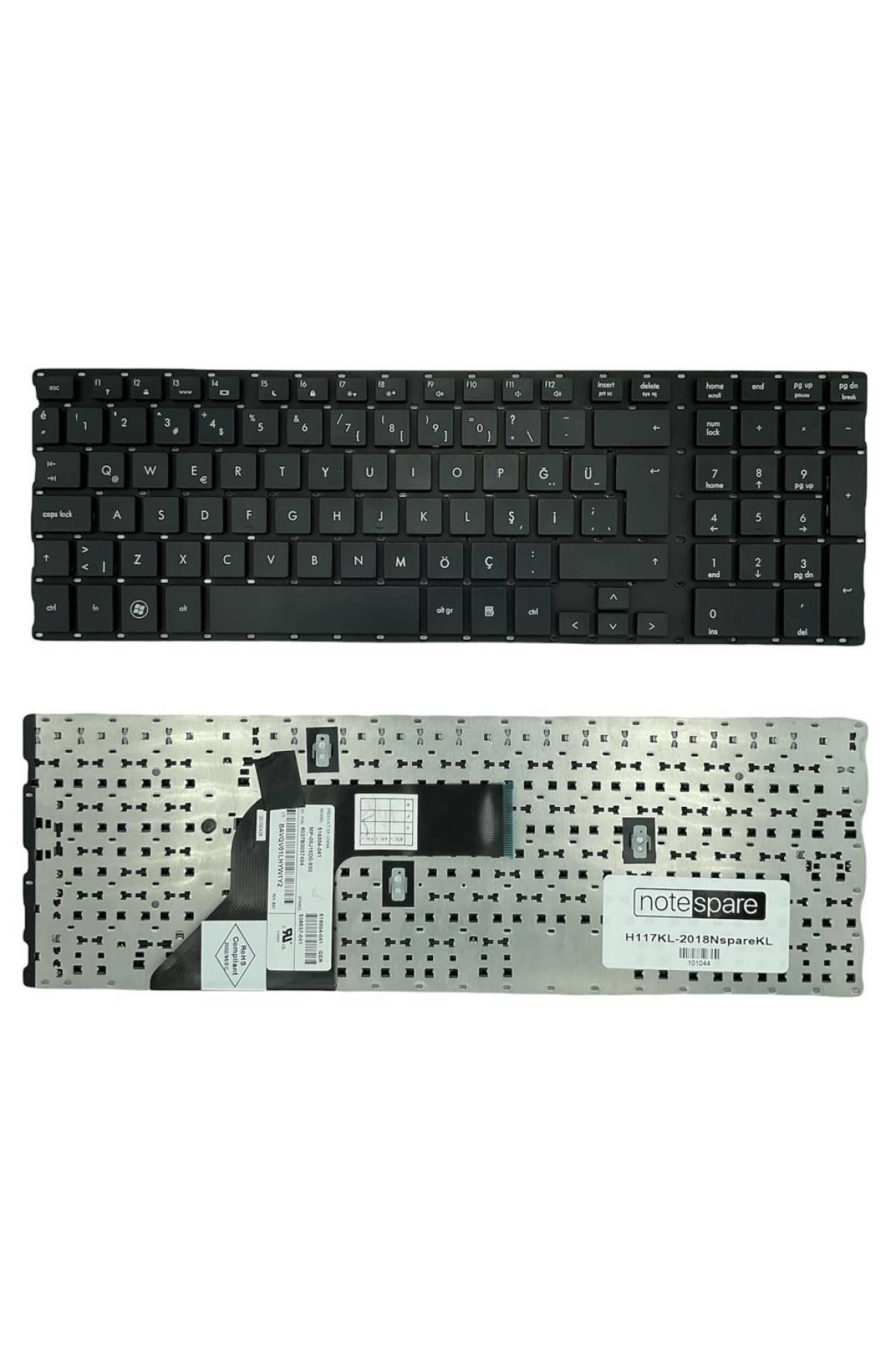 Hp ile Uyumlu 9J.N1U82.M01, 9J.N1U82.M0G, 9J.N1U82.M0T, 9J.N1U82.M0U Notebook Klavye Siyah TR